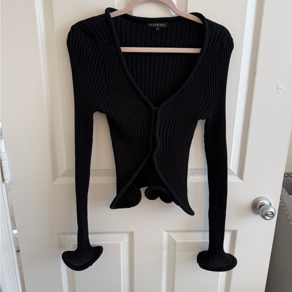 Black cardigan